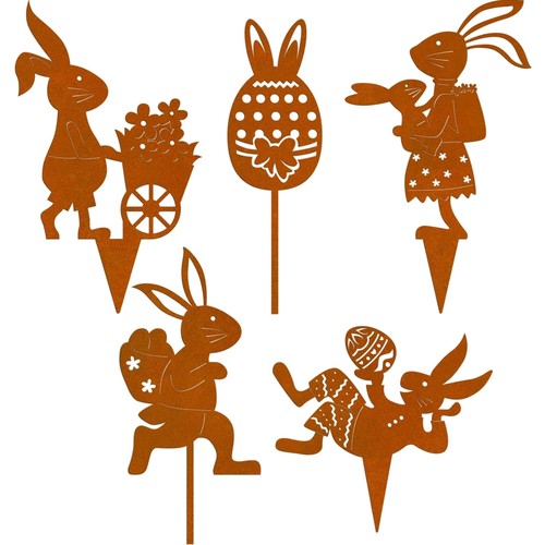 Osterhase deko 5er - osterhase,