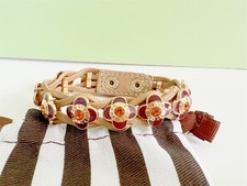 Henri Bendel Gold Emaille