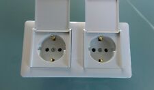 2 Steckdosen mit Klappdeckel