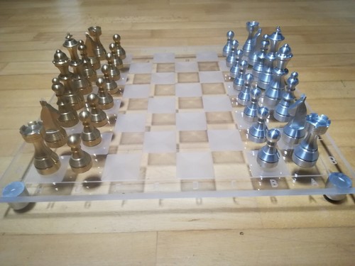 Schachspiel figuren messing - schachspiel,