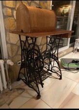 Nähmaschine/ Metallgestell/ Naumann / 1930(?) alt/Technik/Tischgestell/Museum