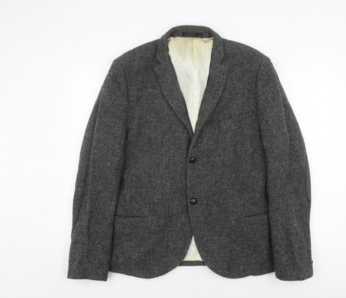 Topman grauer wollblazer für - grauer,