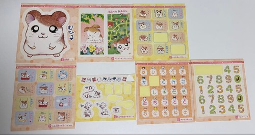 Hamtaro figuren aufkleber - hamtaro, set