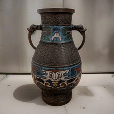 Cloisonne vase mit henkeln - vase,