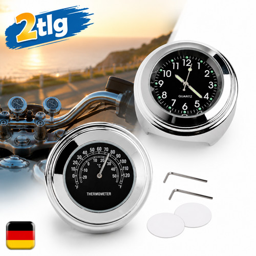 Motorrad chrom motorraduhr - chrom,