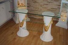 TV Rack Bücherregal Sidebord Glasregal Fernseh Hifi Phono Regal Barock Antik 