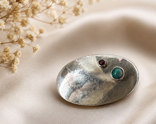 Jugendstil brosche mit - jugendstil, opal