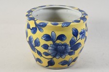 Q40S34- Asiatika Porzellan Cachepot Topf