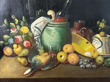 ALTES  ÖLGEMÄLDE STILLLEBEN