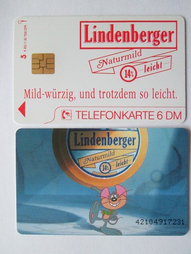 Telefonkarte lindenberger - telefonkarte,,