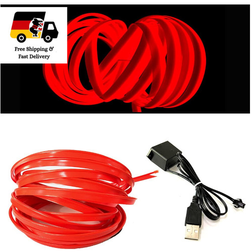 Usb wire rot neonröhre - usb, el-wire