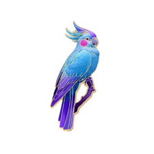 Blauer Papagei Anstecker Pin