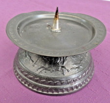 alter Zinn Kerzenhalter /