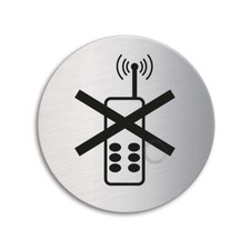 Hettich Hinweisschild rund "Handy-Verbot" Ø 75mm selbstklebend 40705 Türschild