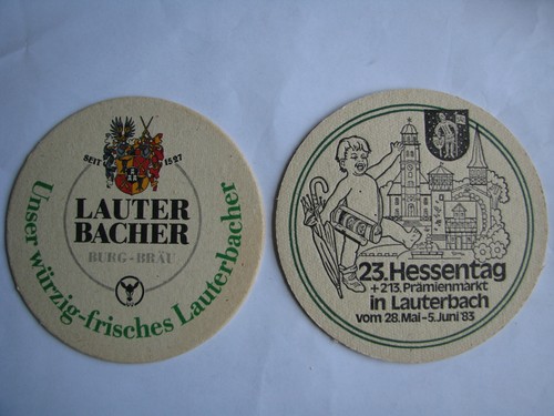Bierdeckel lauterbacher bier - bierdeckel,