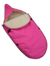 Fußsack für Babyschale universal für 3- & 5-Punkt-Gurt Gruppe 0+ mit Lammwolle