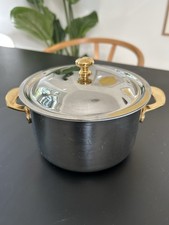 Spring Switzerland Goldstar GL Topf mit Deckel 86 87 ø18 cm Edelstahl Gold