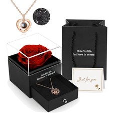 Ewige Rose Geschenkbox Kette