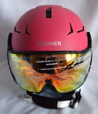 BOGNER KITZBÜHEL SKIHELM mit VISIER SKI DAMEN HELMET PINK 595 € Gr M 56-58 NEU