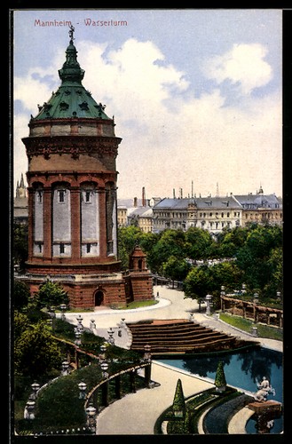 Mannheim wasserturm - mannheim,,