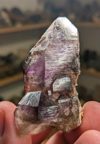Top 6cm kristall amethyst - top,