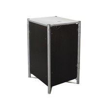 B-WARE Hide Metall Mülltonnenbox für 1 Mülltonne 240 Liter | Schwarz | 81x70x115