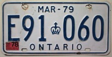 Kanada nummernschild 1978 1979 - 1978,
