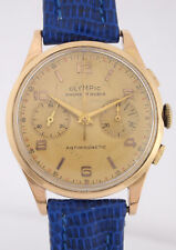 OLYMPIC 18 KARAT ROTGOLD HERREN-CHRONOGRAPH AUS DEN 50er JAHRE