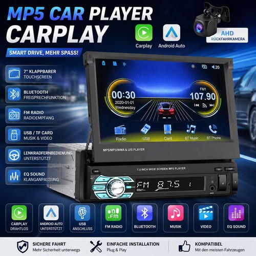 Autoradio bluetooth din - din, 7"