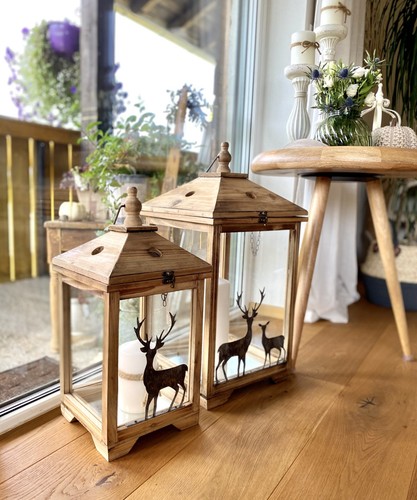 Laterne holzlaterne hirsch - laterne,