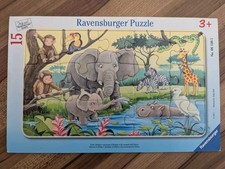 Ravensburger Puzzle Afrikanische Tiere | 15 Teile Rahmenpuzzle