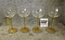 Glas, 4 Weingläser, alt