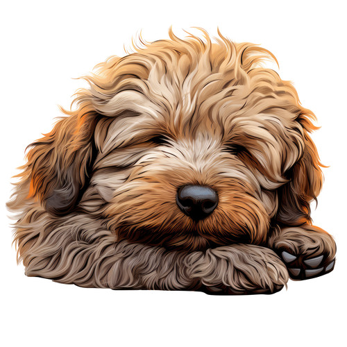 Xxl schlafender hund - hund, puli