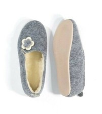 Damen Filz Hausschuhe  Winter Pantoffeln Filzpantoffeln Schurwolle