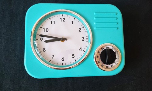 Vintage retro küchenuhr mit - ,