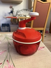 Tupperware Quick-Chef 3 Zerkleinerer 1,3 L  Rot Weiß Nr. 5578E-4 Zerschneider