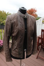 Street One echte Lederjacke Gr. 36 Bikerjacke, guter Zustand Schafsleder braun