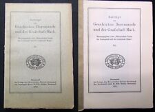 Winterfeld Geschichte Dortmunds und der Graffschaft Mark XL. 1932 Geschichte