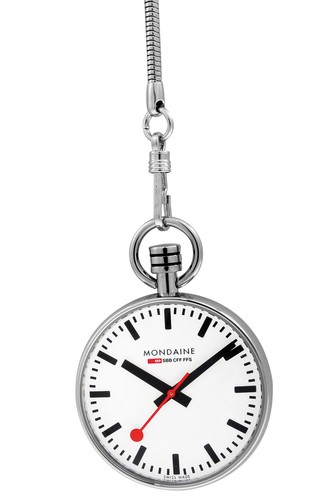 Mondaine taschenuhr mit - mondaine, kette