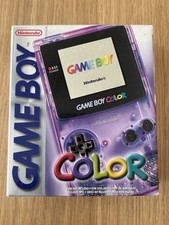 Nintendo Game Boy Color - Atomic Purple Transparent - OVP Holo Lila - Sehr Gut