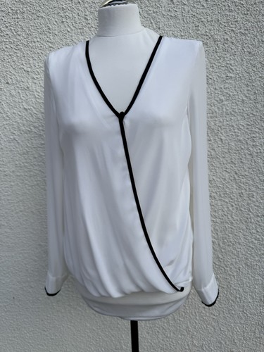 Bluse chiffon weiß - bluse,