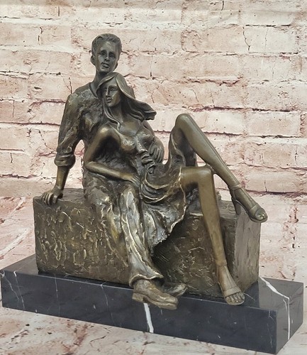 Bronzen nouveau abstrakte - bronzen,