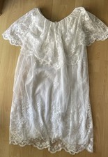 Kleid Oberteil Weiß Spitze