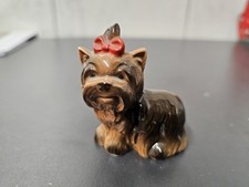 Goebel Porzellan Hund Yorkshire Terrier Rote Schleife TOP 515 Aus Nachlass 