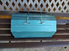 DDR Werkzeugkiste Blech Blau