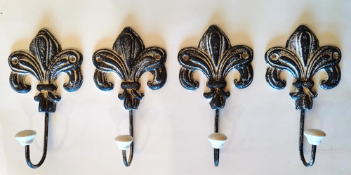 Gusseisen wandhaken 4er set - wandhaken,