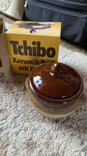 Keramiktopf mit deckel klein - mit,