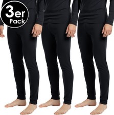 3er Pack Herren Lang Unterhose Winter Sport Arbeit Freizeit Thermounterwäsche