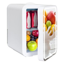 8L Mini Kühlschrank Kühlbox Lichtspiegel Gefrierbox Warmhaltebox 12V 230V Auto
