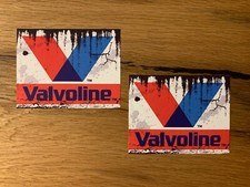 2x Vintage Stickers Valvoline